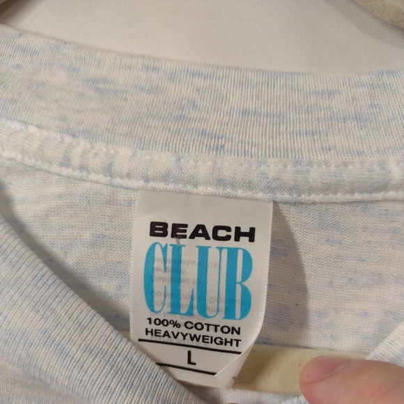 Beach Club Vintage Single Stitch - Ocean City MD Blue T-shirt Size Large.In pre - Picture 2 of 12